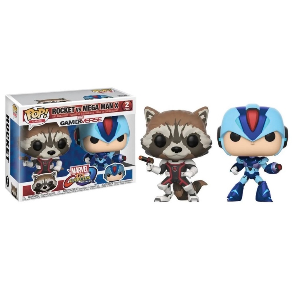 Funko pop rocket and mega man